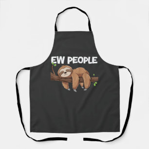 Delantal Camiseta de perezoso de gente asquerosa