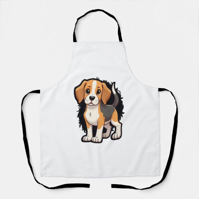 Delantal Camiseta de perro Beagle (Anverso)
