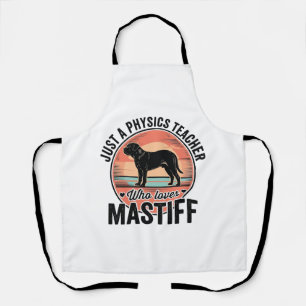Delantal Camiseta de perro vintage de mastín ama el profeso
