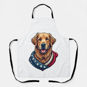Delantal Camiseta de perro vintage de orgullo de Retriever