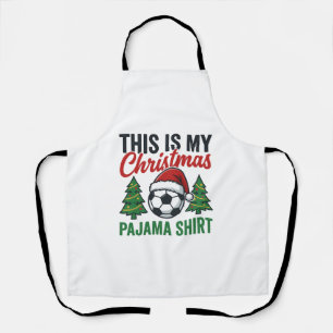 Delantal Camiseta de pijama de Navidad de fútbol