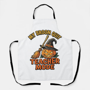 Delantal Camiseta de profesor de Halloween divertida diseño