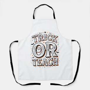 Delantal Camiseta de profesor de Halloween Vintage Trick Or