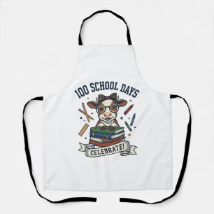 Delantal Camiseta de profesor grabado vintage de vaca de 10