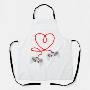 Delantal Camiseta de San Valentín para Jugador de Videojueg