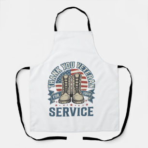 Delantal Camiseta de Servicio Botas Patrióticas para Vetera