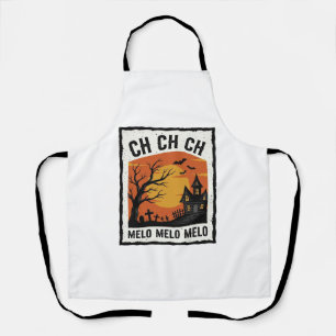 Delantal Camiseta de Silueta de Árbol Embrujado de Hallowee
