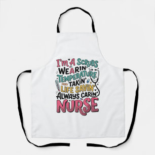 Delantal Camiseta de temperatura de matorrales de enfermera