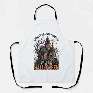 Delantal Camiseta de temporada espeluznante Mansión embruja