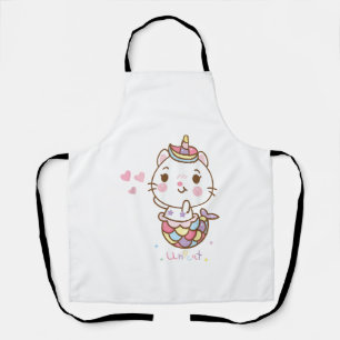 Delantal Camiseta de Unicornio de Gato - Unicat Sirena Gato