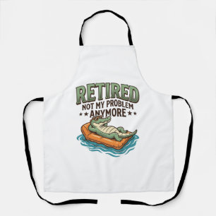 Delantal Camiseta de vacaciones de caimán no es mi problema