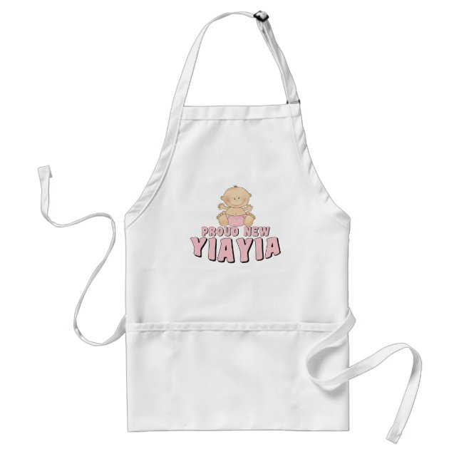 Delantal Camiseta de YiaYia orgullosamente nueva (Frente)
