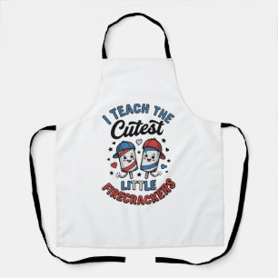 Delantal Camiseta del 4 de julio vintage petardo de profeso