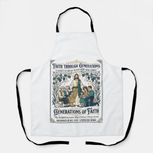 Delantal Camiseta del Árbol Genealógico de Jesús Diseño Bas