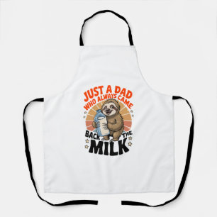 Delantal camiseta del día del padre con pereza