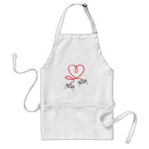 Delantal Camiseta Día de San Valentín de videojuegos con co