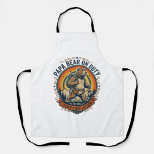 Delantal Camiseta Día del Padre Oso Papá De Servicio Animal