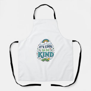 Delantal Camiseta Diseño Oruga Arcoíris Bueno Ser Amable_1