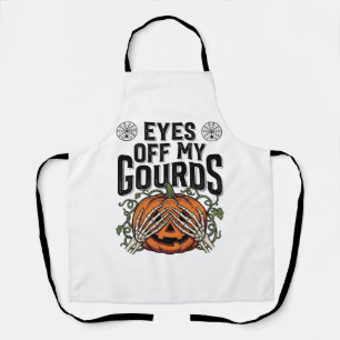 Delantal Camiseta Divertida de Calabaza Ojos Fuera de Mis C