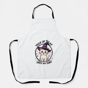 Delantal Camiseta Divertida de Gato de Halloween - Regalo D