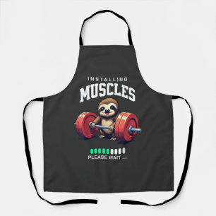 Delantal Camiseta divertida de gimnasio de fitness de perez