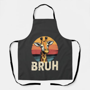 Delantal Camiseta divertida de jirafa con cara de meme navi