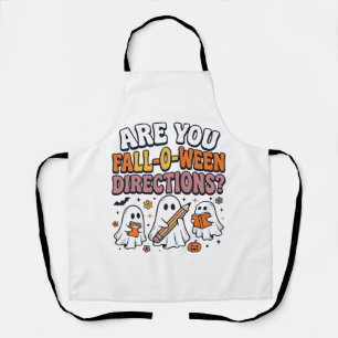 Delantal Camiseta Divertida de Otoño de Halloween con Fanta