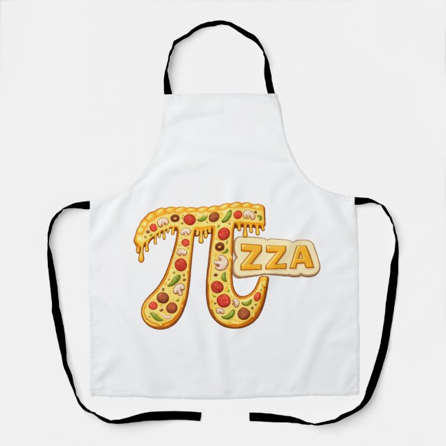 Delantal Camiseta divertida del Día de Pi de Pizza – Regalo (Anverso)