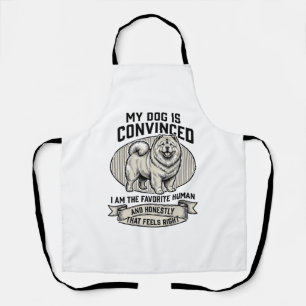 Delantal Camiseta divertida para amantes de perros con Chow