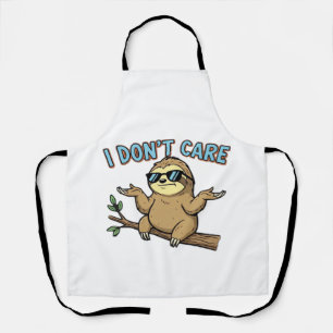 Delantal Camiseta esencial de diseño de perezoso relajado N