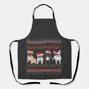 Delantal Camiseta esencial de suéter de Navidad feo de Bull
