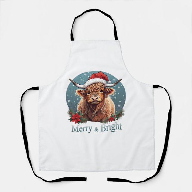 Delantal Camiseta esencial de vaca de Highland (Anverso)