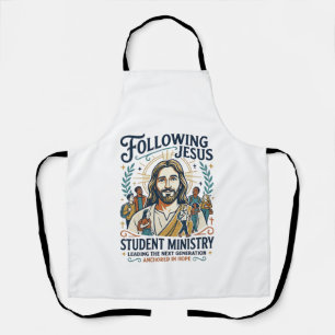 Delantal Camiseta estilo campamento juvenil Merch Iglesia J