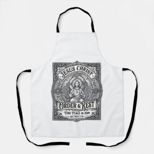 Delantal Camiseta Gráfica Cristiana Jesús Declutter Hogar L