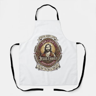 Delantal Camiseta Gráfica de Antigüedades Jesús Arte Cristi