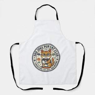 Delantal Camiseta gráfica de arte de broma de papá gato - P