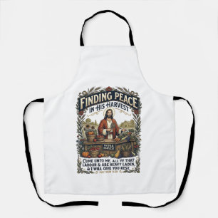 Delantal Camiseta gráfica de comida hecha a mano Jesus Farm