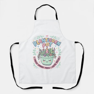 Delantal Camiseta gráfica de diseño gráfico de maceta Plant
