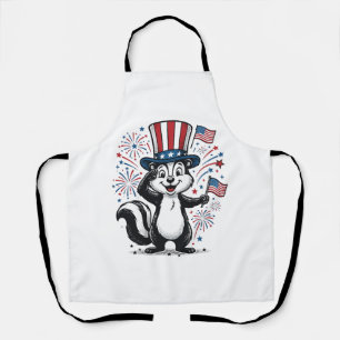 Delantal Camiseta gráfica de fuegos artificiales vintage de