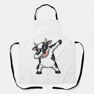 Delantal Camiseta gráfica de gafas de sol de vaca haciendo