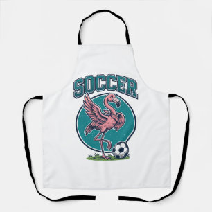 Delantal Camiseta Gráfica de Jugador de Fútbol Flamingo Vin