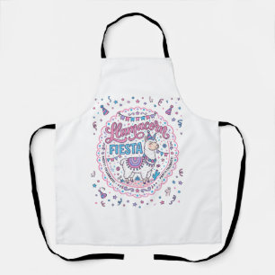 Delantal Camiseta Gráfica Divertida Fiesta Llamacorn Unicor