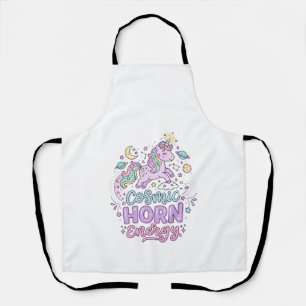 Delantal Camiseta gráfica pastel adorable de energía de cue