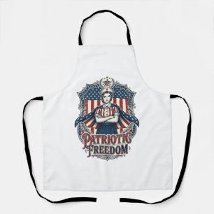 Delantal Camiseta gráfica vectorial de enfermera patriótica