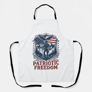 Delantal Camiseta gráfica vectorial de guardabosques patrió