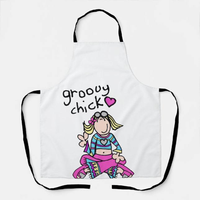 Delantal Camiseta Groovy Chick - sudadera chica (Anverso)