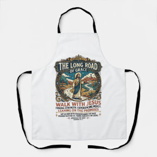 Delantal Camiseta Inspiradora de Jesus Trucker Long Haul He