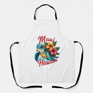 Delantal Camiseta Maui Hawaii Chica Mujeres Niños Tortuga M
