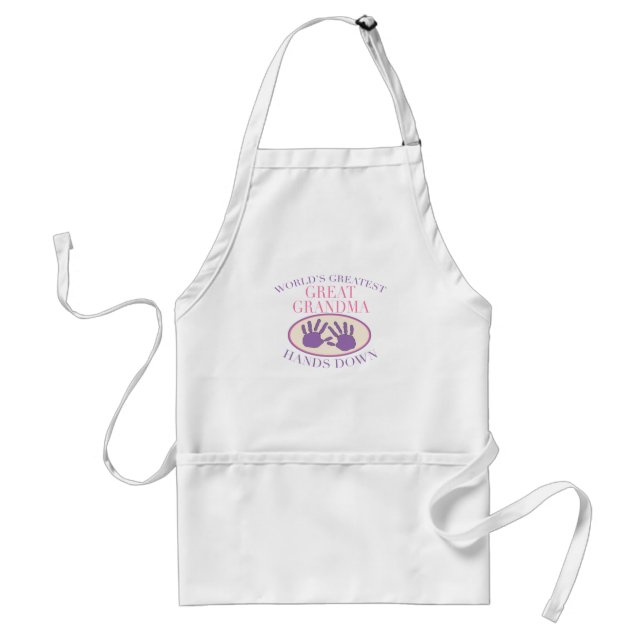 Delantal Camiseta Mejor Bisabuela Sin Duda (Frente)