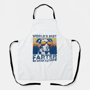 Delantal camiseta mejor papá del mundo mejor pedo